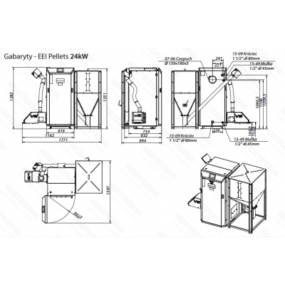 Kostrzewa EEI Pellets ZB 24 kW Kostrzewa EEI Pellets ZB 24 kW