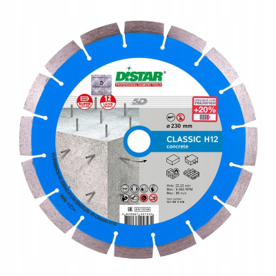 DISTAR TARCZA DIAMENTOWA CLASSIC H12 1A1RSS 125mm