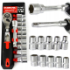 MAR-POL KLUCZE NASADOWE 1/4'' 12 elementów 10-22MM