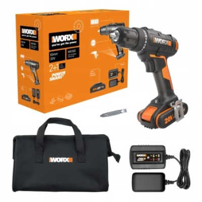 Wkrętarka Worx zasilanie akumulatorowe 20 V WX100