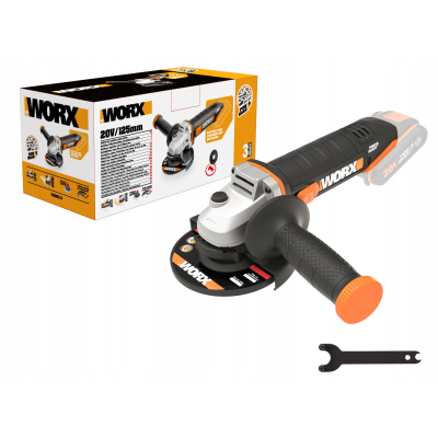 WORX SZLIFIERKA KĄTOWA AKUMULATOROWA WX803.9 125mm