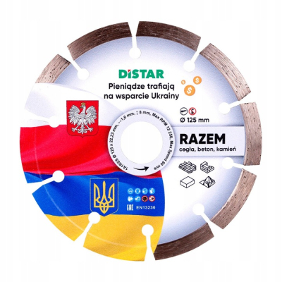 Tarcza diamentowa Distar RAZEM 125mm cegła beton
