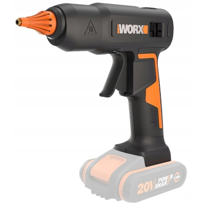 Pistolet do kleju akumulatorowy 20V WORX WX045.9 200'C