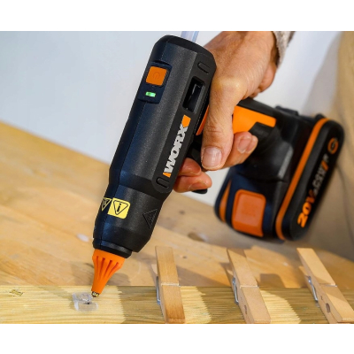 Pistolet do kleju akumulatorowy 20V WORX WX045.9 200'C
