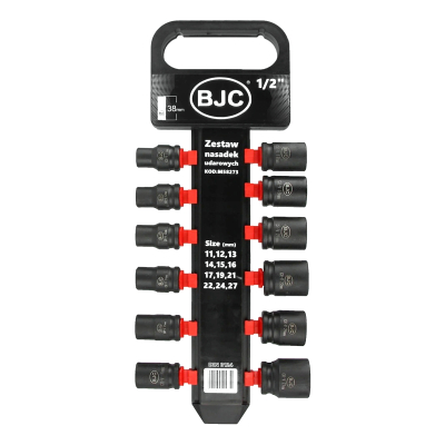 BJC NASADKI UDAROWE 1/2'' 11-27MM 12 ELEMENTÓW