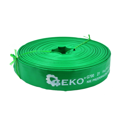 Wąż gumowy strażacki zielony Geko G70021 2" 50m