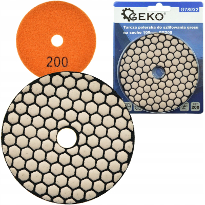 Tarcza polerska do szlifowania gresu Geko G78932 GR200