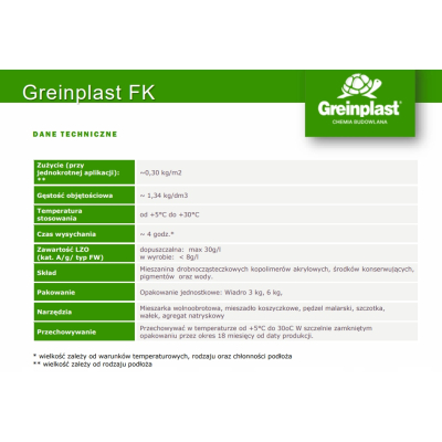 Grunt do podłoży krytycznych Greinplast 3 kg