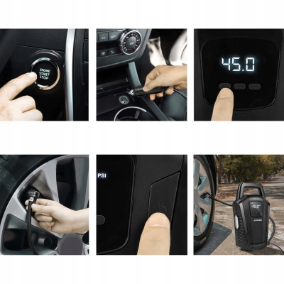 Kompresor Samochodowy 12V Pompka Sprężarka LCD xtrobb