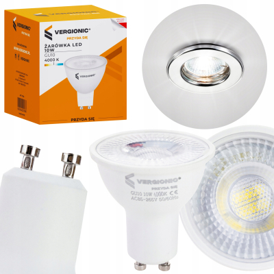 Żarówka LED GU10 10W 4000K VERGIONIC 7634