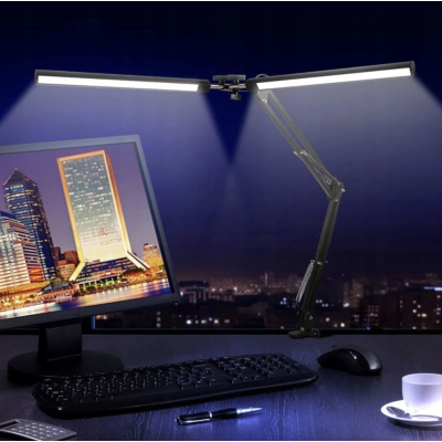 Lampka biurkowa Izoxis Lampka Uchwyt Stojak czarny moc do 24 W