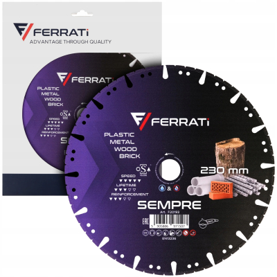 FERRATI TARCZA DIAMENTOWA TNĄCA SEMPRE Ø125mm x 22,23mm
