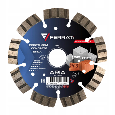 Tarcza diamentowa Ferrati Concreto Aria 125mm do cięcia betonu cegły