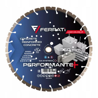 FERRATI TARCZA DIAMENTOWA TNĄCA PERFORMANTE PLUS Ø 350 MM x 25,4/20 MM