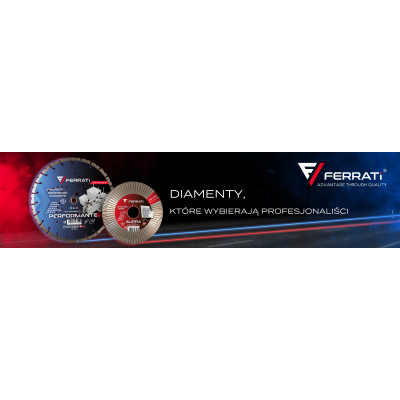 Tarcza diamentowa tnąca 1A1RSS 400mm 25,4-F4mm FORZA FERRATi