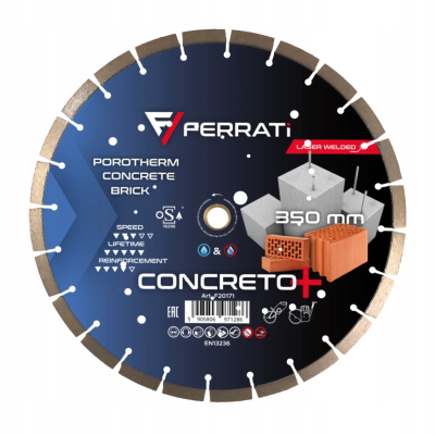 FERRATI tarcza diamentowa do betonu bloczków kostki cegły CONCRETO+ 350mm