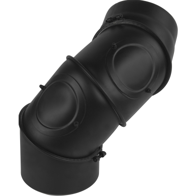 Kolano Regulowane NASTAWNE 4CZ. Czarne 2mm Fi 150 Z REWIZJAMI PRODMAX