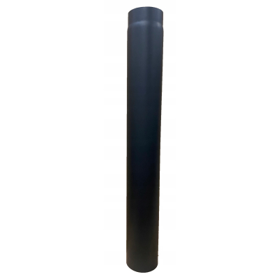 Rura spalinowa kominowa 130 mm x 1m czarna 100cm PRODMAX