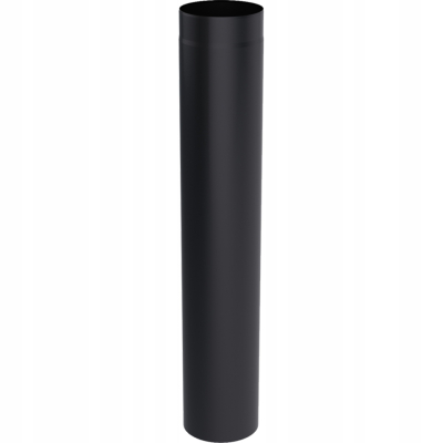 Rura spalinowa kominowa fi180 100cm czarna 180 mm x 1 m PRODMAX