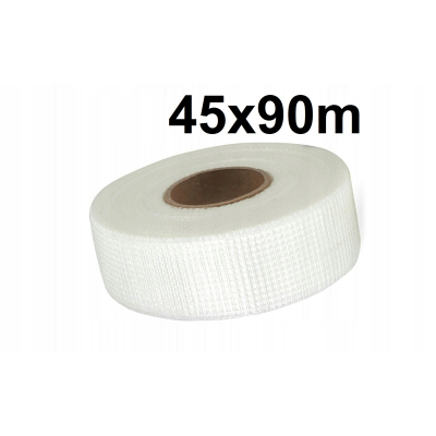 TAŚMA ANTYRYSOWA SIATKA DO PŁYT G-K 45mm X 90m