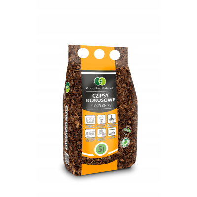 BIOVITA COCO CHIPS CHIPSY KOKOSOWE 5L PODŁOŻE ZRĘBKI WŁÓKNO ROZLUŹNIONE