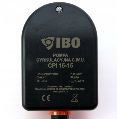 POMPA CYRKULACYJNA CWU IBO CPI 15-15 - 1/2