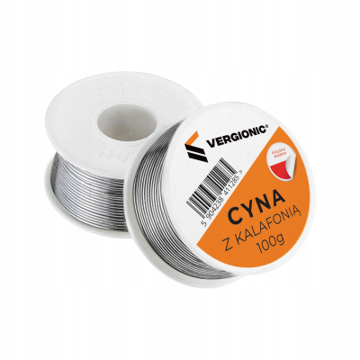 Cyna z kalafonią do lutowania 1mm VERGIONIC 0263