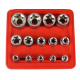 KLUCZE NASADKI TORX E4-E24 3/8' 1/2' KPL 14 EL
