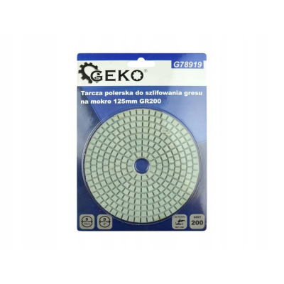TARCZA POLERSKA DO SZLIFOWANIA GRESU NA MOKRO 125mm gr200