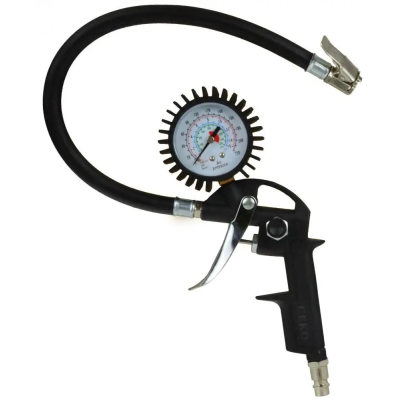 Geko Pistolet do pompowania z dużym manometrem G01101