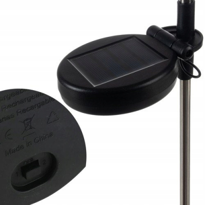 Lampa solarna wbijana dmuchawce Gardlov czarny 89 cm 2 szt.