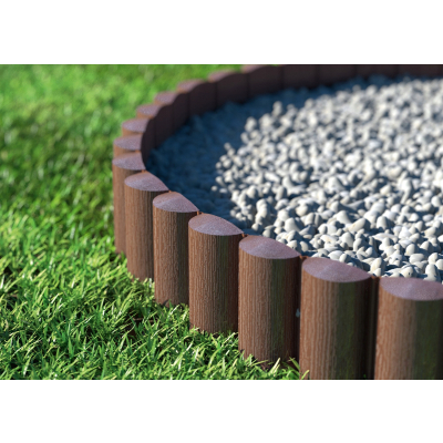 Obrzeże ogrodowe tworzywo sztuczne 240 cm x 9,5 cm brązowy