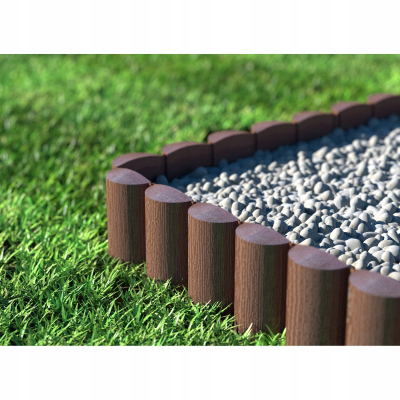 Obrzeże ogrodowe tworzywo sztuczne 240 cm x 9,5 cm brązowy