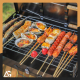 GRILL WĘGLOWY OGRODOWY TURYSTYCZNY SKŁADANY WALIZKA PRZENOŚNY BBQ AKCESORIA