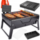 GRILL SKŁADANY TURYSTYCZNY WALIZKA PRZENOŚNY WĘGLOWY BBQ 26,5 x 34,5 cm