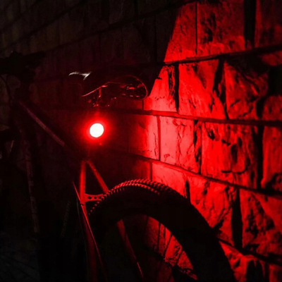 LAMPKA ROWEROWA PRZÓD + TYŁ LED LAMPKI DO ROWERU NA KIEROWNICĘ ZESTAW + BAT