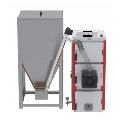 Kocioł KOTŁOSPAW DrewKo Hybrid 12 kW dwupaliwowy drewno pellet