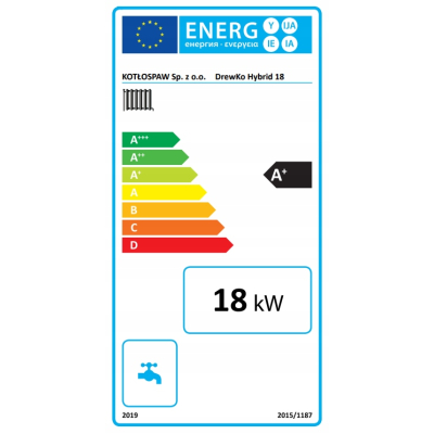 Kocioł DrewKo Hybrid 18kW na zgazowywanie drewna