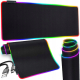 DUŻA GAMINGOWA PODKŁADKA POD MYSZKĘ RGB XXL PODŚWIETLANA LED MATA NA BIURKO