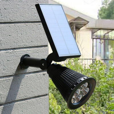 LAMPA SOLARNA LED WBIJANA OGRODOWA CZUJNIK ZMIERZCHU DO OGRODU REFLEKTOR