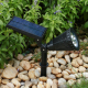 LAMPA SOLARNA LED WBIJANA OGRODOWA CZUJNIK ZMIERZCHU DO OGRODU REFLEKTOR