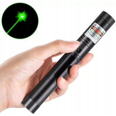 LASER WSKAŹNIK LASEROWY MOCNY ZIELONY PUNKTOWY AKUMULATOR ŁADOWARKA 4w1