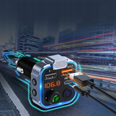TRANSMITER BLUETOOTH SAMOCHODOWY FM 3x USB ADAPTER SZYBKA ŁADOWARKA MP3