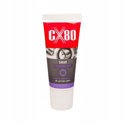CX80 SMAR SILIKONOWY 40g BEZBARWNY DO TWORZYW GUM