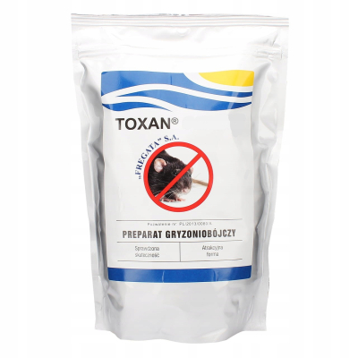 TOXAN GRANULAT PREPARAT GRYZONIOBÓJCZY 1KG