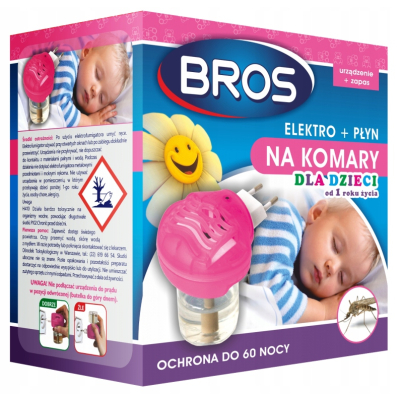 BROS na komary i mrówki DLA DZIECI, ELEKTRO + PŁYN