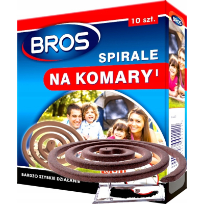 BROS 10x SPIRALA ODSTRASZACZ NA KOMARY MESZKI