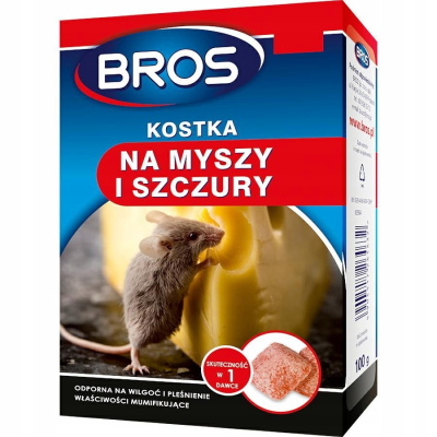 BROS KOSTKA TRUTKA NA MYSZY I SZCZURY 100g